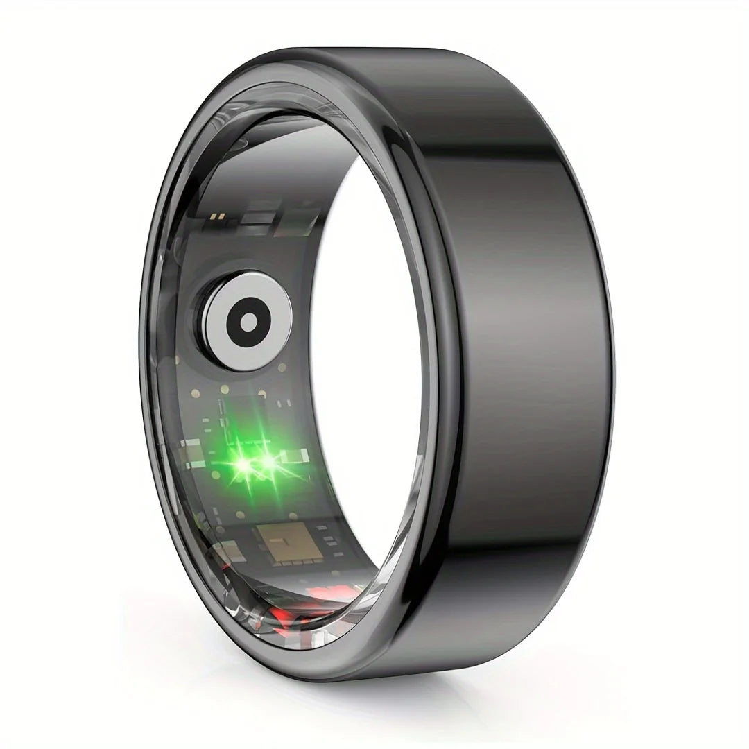 Smart Ring Wireless Function Step Counting Sports Mode Stainless Steel Material Novelty Ring Fashion Men's and Women's Ring