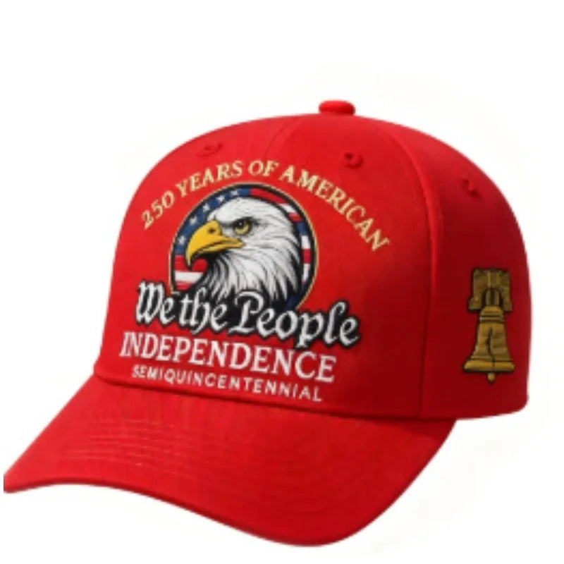 Anniversary Patriotic Baseball Cap, USA American Independence Embroidered Hat, Ideal Gift for History Enthusiasts & Festival