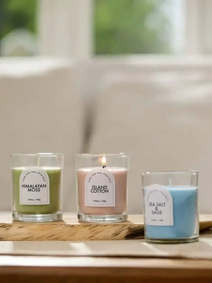 Long-Lasting Scented Aromatherapy Candles For Gift Giving | Elegant Smokeless Colored Jar Candles With Premium, Relaxation