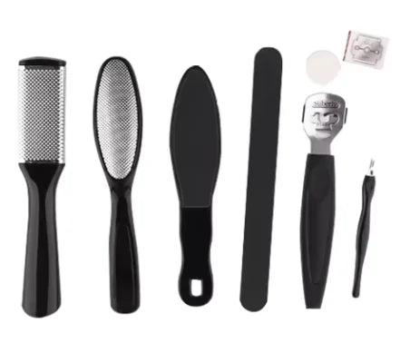 Stainless Steel Pedicure Tool Set Foot Care Kit Foot File Callus Remover Dead Skin Trimming Supplies For Home Personal Foot Spa Daily Maintenance