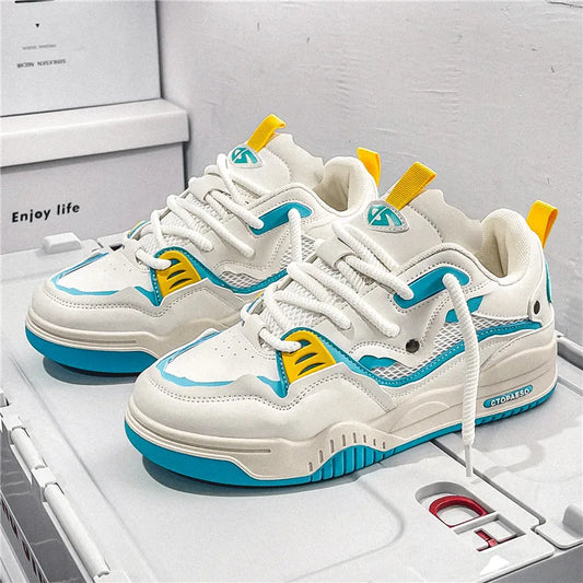Men's shoes four seasons of the new style all kinds of students retro platform leisure sports shoes