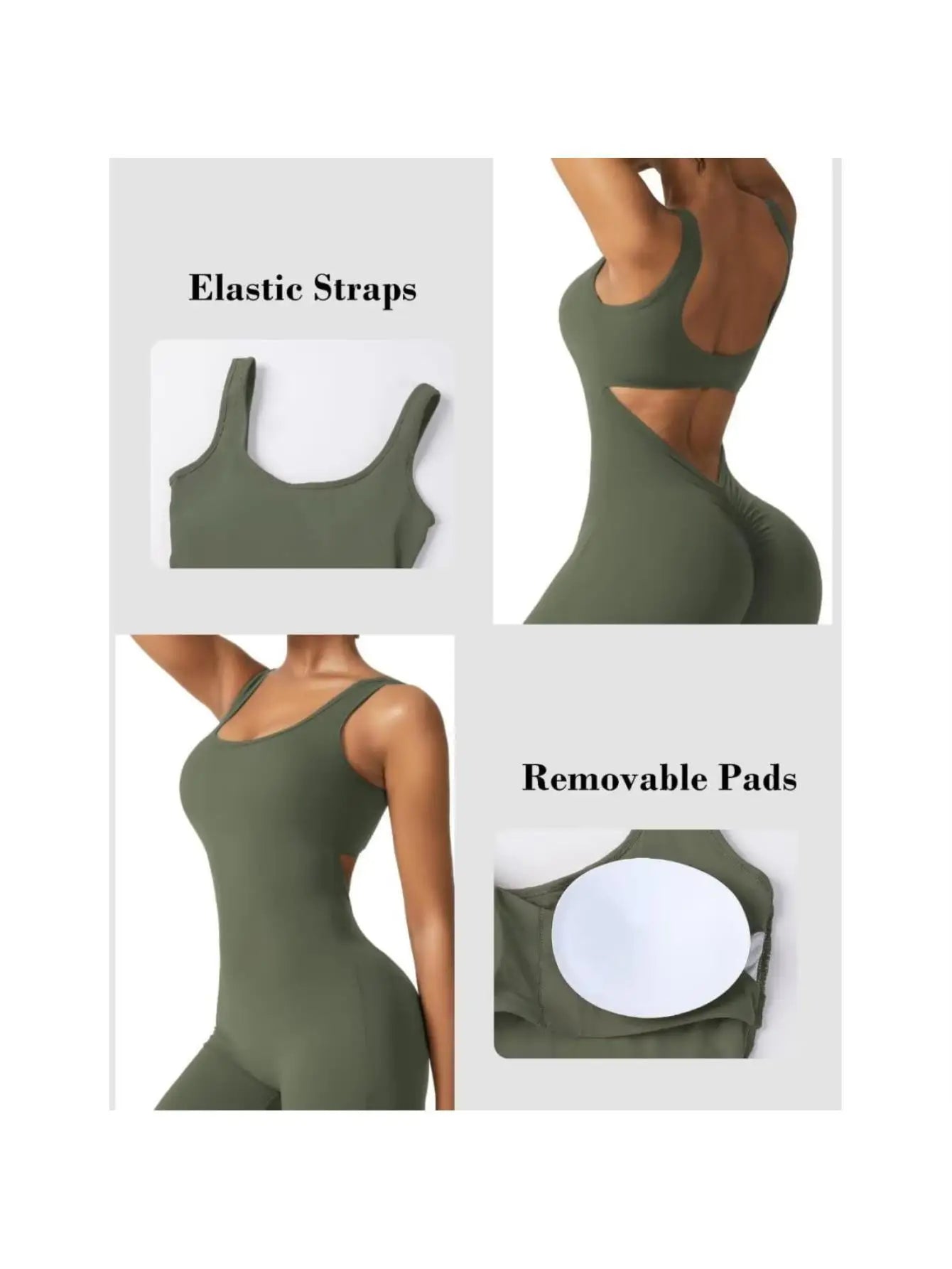 Flare Jumpsuits for Women Sexy Backless Tank Top Bodycon Romper Wide Leg Full Length Pants unitard Sportsuit