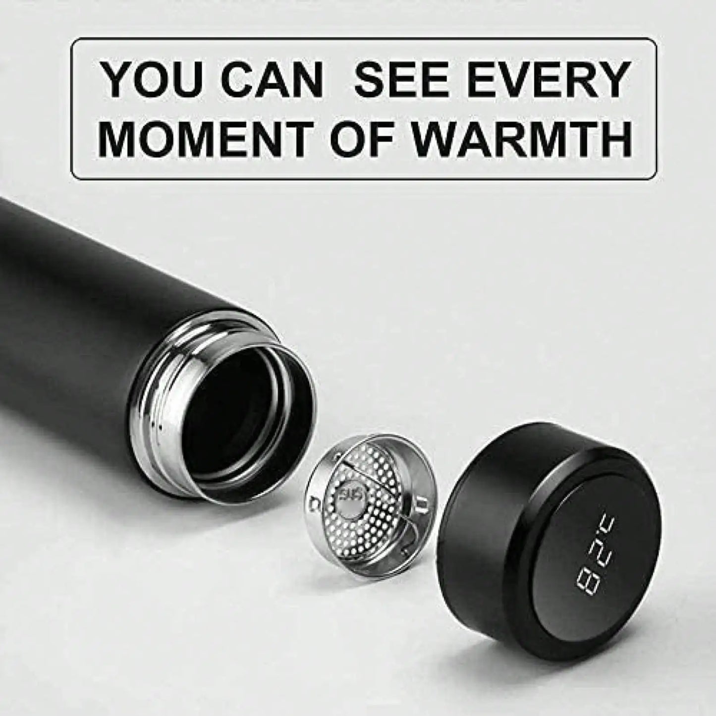 500ml Stainless Steel Vacuum Insulated Water Bottle, Cup For Hot & Cold Drinks, Leak-Proof Portable Mug For School Office Use