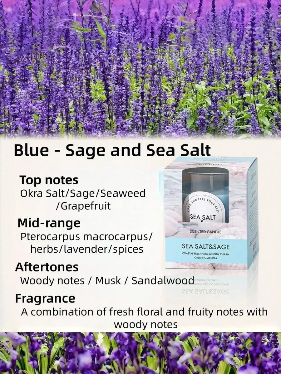 Long-Lasting Scented Aromatherapy Candles For Gift Giving | Elegant Smokeless Colored Jar Candles With Premium, Relaxation